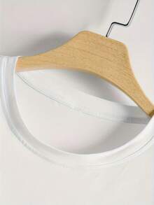 Una camiseta vintage con estampado floral de mujer para primavera y verano con un top de manga corta de cuello redondo, ropa de mujer - Blanco - Ver 2