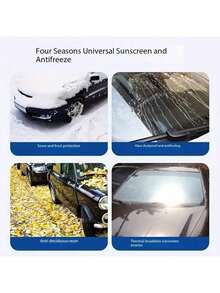 Ganzjährige Windschutzscheiben-Schneeabdeckung - Ideal zum Enteisen und Abtauen, Frontfenster-Sonnenschutz-Zubehör für das ganze Jahr
