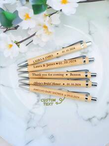 Bút khắc tên bằng tre và gỗ theo yêu cầu, món quà nhỏ gọn lý tưởng cho sinh nhật/kỷ niệm/ngày lễ. Khắc tên yêu thích của bạn và tạo nên trải nghiệm viết độc đáo! Thiết kế nhỏ gọn, đơn giản và thú vị, là món quà tuyệt vời dành cho bạn trai, bạn gái, người thân hoặc đồng nghiệp. Thích hợp làm hộp đựng đồ du lịch, quà tặng cho chồng. - Màu gỗ - Xem 2