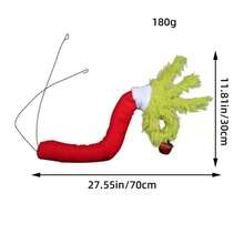 Christmas Decorations Grinch Green-Haired Monster Doll, Christmas Green Monster Jay Home Decor Room Decor