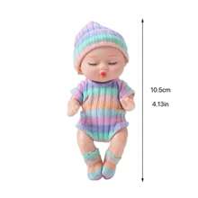 دمية رضيع صغيرة معاد إنشاؤها/دمية سيليكون واقعية مريحة، مناسبة للبنات والأولاد والأطفال الصغار وروضة الأطفال، هدية عيد الميلاد وتخرج رياض الأطفال (اللون والطراز عشوائي)، ديكور المنزل، ديكور الغرفة، دمية رضيع، ألعاب للبنات، ألعاب بنات رضع، دمية رضيع، ألعاب للبنات، ألعاب بنات رضع - متعدد الألوان - مشاهدة 6