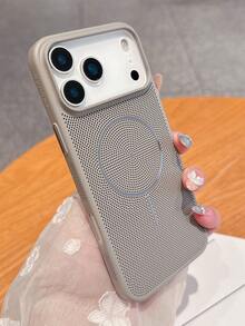 1个透气荧光无线充电手机壳，兼容 17 Air 16 15 14 13 12 11 Pro Max Plus | 液态硅胶 | 超薄防震保护壳 | 手机 - 灰色 - 查看 3