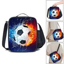 斜挎包，收纳包，足球主题设计斜挎包，适合学生、上班族、户外野餐等多种场合