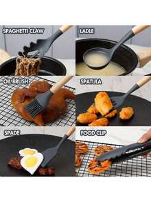 硅胶烹饪用具，蛋糕搅拌机，蛋糕烹饪助手，烹饪工具，厨房用品，不粘锅，可清洗现代厨具，适用于蛋糕店，早餐店，家庭必备，方便，快捷，简单，高效