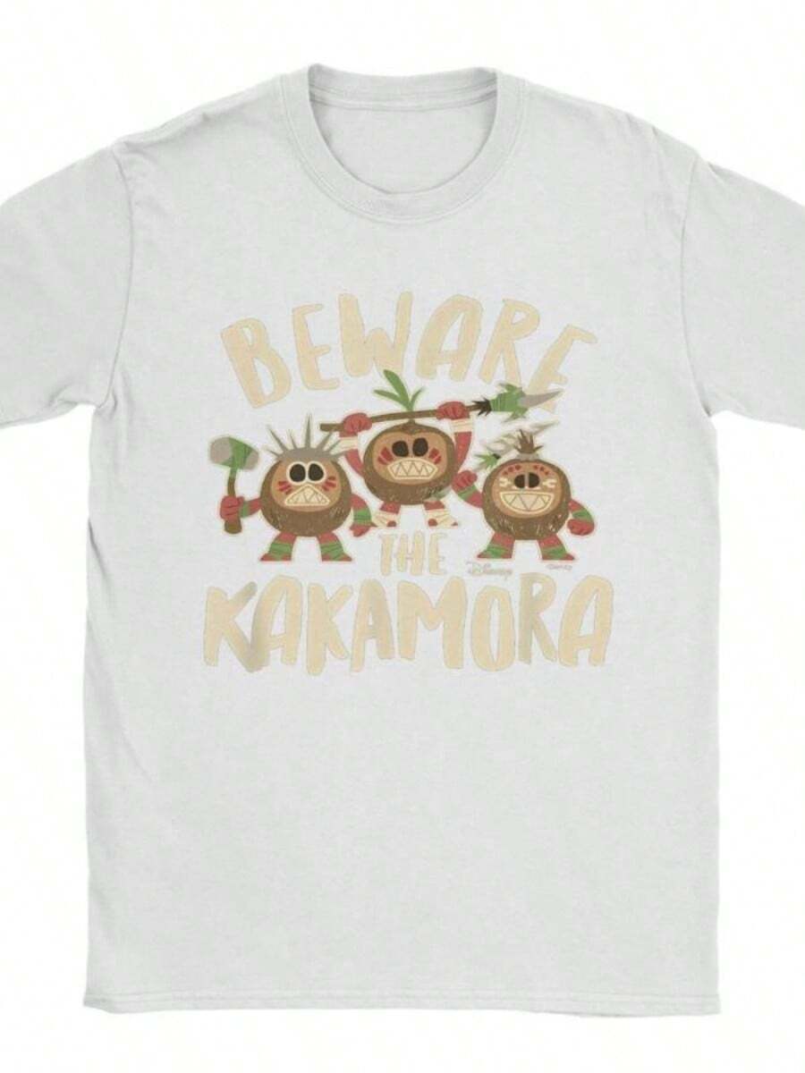 Moanas Beware The Kakamora  Tee Shirt For Men Women Gift Idea T Shirts  Cotton Clothing - 白色 - 查看 1