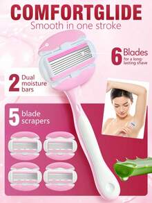 Rasoir pour femmes, un rasoir spécial pour l'épilation des femmes, avec une bande apaisante et hydratante et une poignée antidérapante. La lubrification à 360° réduit les irritations pendant l'épilation. Convient pour le visage, les bras, les jambes, les mains et les aisselles. C'est un épilateur pour le corps entier des femmes, un épilateur, un rasoir pour le visage, un rasoir, un épilateur facial, un épilateur pour les soins personnels, un outil de soins de la peau d'été, un rasoir de voyage pour le corps, et un article indispensable pour les festivals.