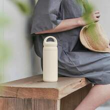 KINTO 21095 Day-Off Tumbler, 16.9 Fl Oz (500 Ml), Khaki, Double Wall Vacuum Construction, Hot And Cold Insulation, Water Bottle - Green - View 3