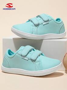 HOBIBEAR 1 Đôi giày trẻ em màu xanh bạc hà, Giày thể thao cho bé trai và bé gái, Giày đi chân trần, Mũi giày rộng, Phù hợp cho mọi mùa, Giày đi bộ ngoài trời, Giày đế bằng mềm mại thoải mái, Giày tập đi đầu tiên cho trẻ mới biết đi, Không thấm nước, Giày lười tối giản - Màu xanh Bạc hà - Xem 5