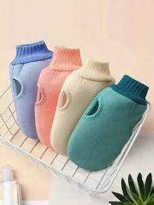 1 pièce Ensemble de bande exfoliante pour le bain, filet moussant et boule, 3 en 1 pour le brossage du dos, le nettoyage du corps, gant de bain doux, boule de douche, serviette de bain exfoliante. Ensemble d'outils de bain pour le frottage du dos, le nettoyage en profondeur du corps, les outils de gommage pour la douche à la maison, accessoires de salle de bain