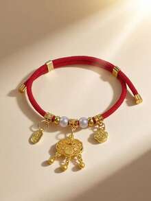 طوق معدني قابل للتعديل بأسلوب صيني مع قفل صامت، قلادة بشكل سبيكة مباركة، مناسب لمهرجان تشي شي، عيد الميلاد، هالوين، قلادة طوق الحيوانات الأليفة