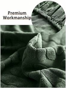 1/2/4pcs High Elastic Thickened Jacquard Curved Chair Cover, Polyester Fiber Thick High Elastic All Season Chair Protector, Home Decor