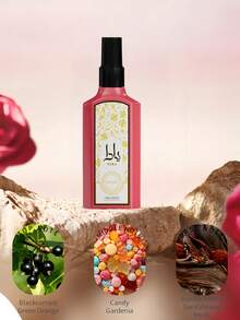 1 Botella/100ml Bruma de fragancia sin alcohol, simple y práctica ambientador multiusos para interiores y exteriores, bruma de felicidad de múltiples capas, esencia natural fresca y cautivadora de larga duración, adecuada para citas, fiestas, reuniones, vacaciones, hogar, hotel, oficina, regalo ideal para familiares y amigos, portátil