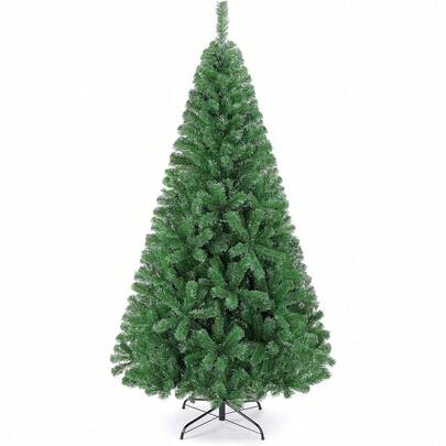 Árvore de Natal artificial de 1,2 a 2,3 metros, pinheiro realista de alta qualidade com dobradiças, 1346 pontas de galhos, dobradiças de metal e base dobrável para decoração de casa, festas e escritórios. Ideal para decoração de Natal, ambientes e festas de inverno.