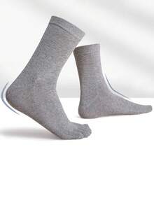 5 pares de calcetines de dedo elásticos y transpirables a prueba de olores para hombres y mujeres, calcetines protectores de dedos suaves y multicolor