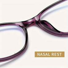 3-In-1 Progressive Multifocal Reading Glasses For Women Elegant Blue Light Blocking Fashionable Near And Far Vision +1.0 To 4.0 - Purple - View 10