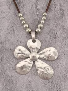 1 chiếc dây chuyền mặt dây chuyền hợp kim xoắn bất đối xứng tối giản màu vàng, dây choker bằng dây sáp màu ngọc lam thời trang, quà tặng cho Ngày Valentine, Ngày của Mẹ, bạn gái, mẹ, phụ kiện hàng ngày. - màu ngọc lam - Xem 4