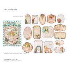 Zestaw 30 naklejek z serii "Boże Narodzenie – Wyznanie" w stylu vintage, do scrapbookingu, prowadzenia dziennika, dekoracji DIY - Wielokolorowe - Zobacz 14