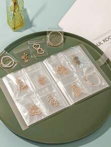 1pc Clear Seal Stamp Storage Folder, Plastic Storage Photo Album, Seal Bag Storage Keeper, Card Folder Storage Bag, For DIY Scrapbooking Art Craf