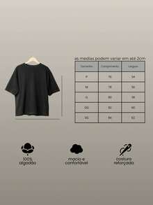 Oversized Turtleneck T-Shirt Streetwear Cotton Urban Style Casual Workout Black  And Brown Printed - 黑色 - 查看 5