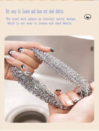 Stainless Steel Scrubber - Non-Scratch Cleaning Ball, Reusable, Ideal For Kitchen, Bathroom, Glass, Dishware Cleaning Essential, Decorative Scrubber, Kitchen Accessory, Suitable For Home And Restaurant Use