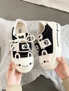 35-40 Tier Schleife Cartoon süße Feen Stoff Schleife Verschluss Dicksohlen Sneaker, geeignet für Zuhause, Schule, Party, Outdoor, alle Jahreszeiten