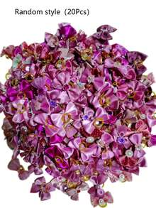 20 Stück Haarzubehör für Haustiere, Schleife Haarreif Haarblume kreative Prinzessinnenstil Haarspange Hundehaarklemme Lederband, das schönste Geburtstagsgeschenk für Haustiere, Urlaubsgeschenke, Haustierbedarf, Haustierzubehör