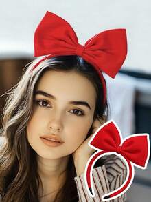 New A Great Headband For Young Girls Featuring A Solid Bow, Designed As A Headband. These Handmade Hair Accessories Are Suitable For Both Thick And Thin Hair. Cute And Sweet Fabric Bow Headband For Women - Solid Color Princess Angel Costume Headband For Christmas, Cosplay, Parties - Single Piece, Bow Detail, No Feathers,Fall,Hair,Hair Accessories,Hair Accessories For Women,Travel,Hair Accessory,Hair Accessories Women,Hair Tools,Hair Stuff,Stuff,Beauty Accessories,Gifts,Travel,Gifts For Women,Hair Stuff,Stocking Stuffers