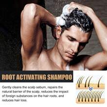 Men's Shampoo Anti Hair Fall Solid Hair Thick Fluffy Hair Smooth Strong Repair Conditioning Shampoo - 洗髮水 - 查看 3