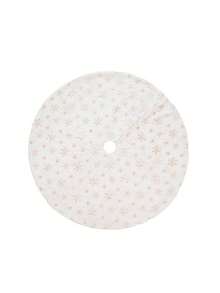 Falda para árbol de Navidad de 24/30/50 pulgadas con bordado de copos de nieve, decoración navideña, fiesta festiva - Multicolor - Ver 9