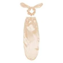 双面缎面睡眠帽 | 透气蝴蝶结发饰，柔软长发日常防护帽，6种颜色可选，蝴蝶结扣 - 彩色 - 查看 21