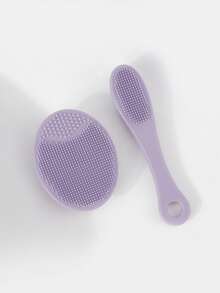 فرشاتان من السيليكون لتنظيف الوجه والأنف، فرشاة تنظيف الوجه يدوية للتنظيف العميق والتقشير - فرشاة تنظيف الوجه ناعمة، لطيفة، مناسبة لجميع أنواع البشرة، تزيل الرؤوس السوداء - متعدد الألوان - مشاهدة 13