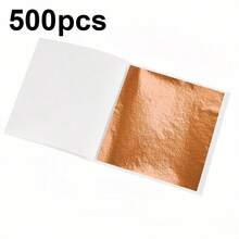 100/200/500pcs Imitation Gold Silver Foil Paper Leaf Gilding DIY Art Craft Paper Birthday Party Wedding Cake Decorations Resin Candle Plaster Craft Art Nail Decoration - Multicolor - View 32