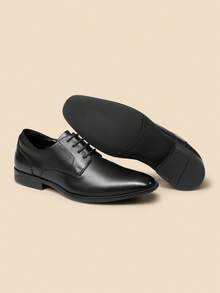 Mens Dress Shoes Oxfords Shoes For Men Business Derby Formal Wedding Office Work Black Shoes - 黑色 - 查看 8
