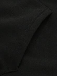 男士加大码半拉链卫衣，加厚领口保暖，适合日常休闲穿着，秋冬季薄款天鹅绒套头运动卫衣