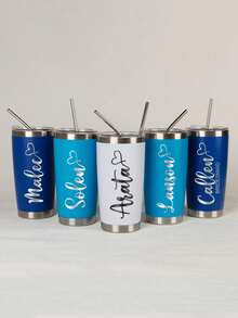 Personalized 20oz Vacation Tumbler, Custom Travel Mug, Beach Tumbler, Stainless Steel Mug, Girls Weekend Gift, Laser Engraved Tumbler, Personalized Tumbler, Custom Tumbler, Multi-Functional, Reusable, Easy To Clean, Exquisite,Chic Design