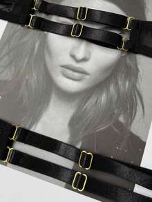 Women's Spaghetti Strap Hollow-Out Fishnet Teddy Bodysuit, Sexy And Alluring Design - Black - View 10