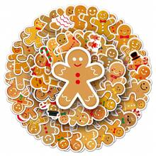 49张姜饼贴纸 圣诞贴纸 节日贴纸 圣诞礼物 涂鸦贴纸 艺术贴纸 乙烯基贴纸 美观笔记本电脑贴纸包 滑板贴纸 水瓶贴纸 笔记本贴纸 - 彩色 - 查看 4