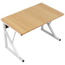 Rejilla para microondas, estructura de metal con estante de madera MDF, soporte para utensilios de cocina, diseño moderno, 54 x 35 x 34 cm (roble/blanco/negro) - Amarillo - Ver 3