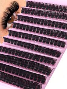 8-16mm Curl D DIY 200pcs Cluster Eye Lashes, 100D/80D60D/50D/40D/30D Extensions Fluffy Volumized Individual False Eyelashes, Faux Mink Lashes, Reusable DIY Lash Extensions For Beginners At Home Gift For Women & Girllash Clusters,Eyelash Clusters,Individual Eyelashes,Lashes,Fake Lashes