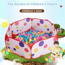 Składany basen z piłeczkami, poliestrowe ogrodzenie do basenu z piłeczkami, przenośny namiot wodny do zabawy wewnątrz i na zewnątrz, 39/47/59 cala – strefa zabaw dla niemowląt, odpowiedni dla chłopców i dziewczynek, idealny prezent na urodziny i Boże Narodzenie