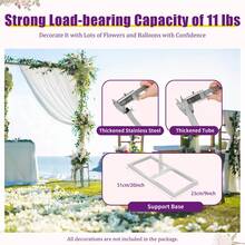 YUNRUX Heavy Duty 6M X 3M Wedding Backdrop Stage Stand Pipe And Drape Kit Curtain Frame Party Decoration - White - View 4