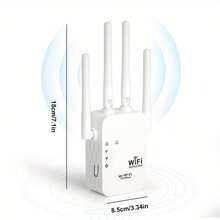 300Mbps/1200Mbps WiFi Extender With 2.4G/5G Dual Band, 10000 Sq Ft Coverage, High-Quality Signal Amplifier & Outdoor Relayer, Interference-Free, Ideal For Home & Office, Perfect Gift For Christmas, Halloween, Or Son'S Birthday, Wifi Extender - UK Plug(220-240V) - View 7