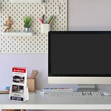 New  - Acrylic Trifold Brochure Holder - Rack Card Display - Pamphlet Stand - LHF-S100 (Single Pack) - 1 Pack - View 7