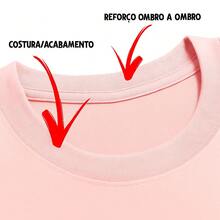 Camiseta T-shirt Feminina Moda New York City P ao GG - Rosa Bebê - Visão 3