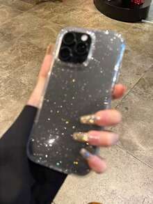 高品质苹果透明加厚闪粉2.0mm高透明度亮面硅胶简约可爱全包防震光面手机壳，兼容 15/15 Pro Max/15 Pro/15 Plus/11/12/13/14/16/17 Pro Max/XS/XR/11 Pro/11 Pro Max/12 Pro/12 Pro Max/13 Pro/13 Pro Max/7 Plus/14 Pro/14 Pro Max/14 Plus/16 Pro/16 Plus/17 Air/17 Pro/7 Plus/8 Plus/8/SE2 - 白色 - 查看 2