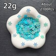 22 g cekinów w kształcie płatków śniegu, serduszek i gwiazdek – niebieskie, różowe, przezroczyste AB, złote, do ok. 10 600 szt., odpowiednie na urodziny, wesela i walentynki – idealne na romantyczne uroczystości i wieczory panieńskie – dekoracje na Halloween, dekoracje świąteczne