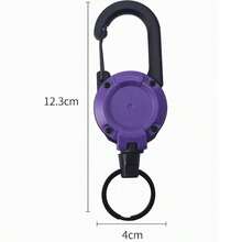 Outdoor Fishing Anti-Loss Lanyard |Retractable Clip Design, Steel Wire Fishing Lure Retractable Buckle, Universal Buckle For Backpacks/Keys