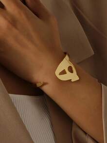 Personalized Arabic Alphabet Bracelets For Men And Women Custom Stainless Steel 18K Gold Plated Jewelry Custom Arabic Bracelets