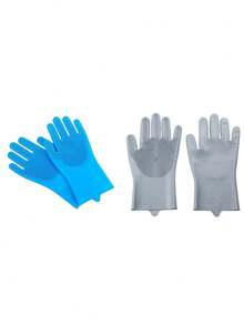 Pet Grooming Cleaning Gloves Dog Cat Bathing Shampoo Glove Scrubber Magic Dishwashing Cleanner Sponge Silicon Hair Removal Glove