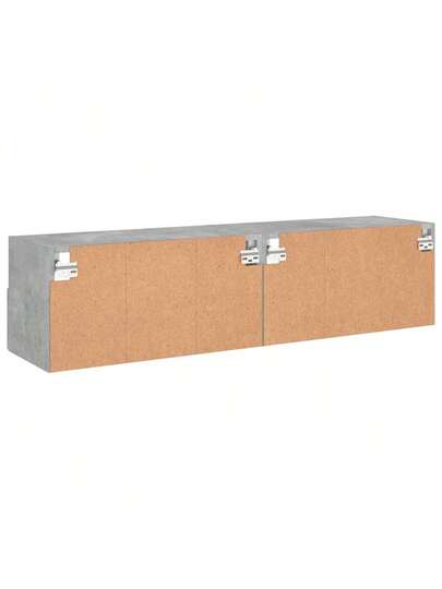 VidaXL TV Wand Units Pcs 60x30x30 Cm Finished Wood Concrete Grijs view 9